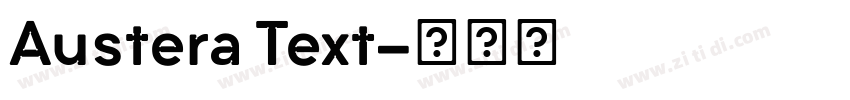 Austera Text字体转换 Austera Text字体转换